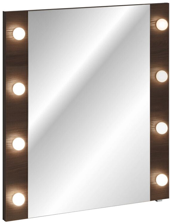 Comad Dorothy Ristretto specchio 80x85 cm rettangolare con illuminazione legno DOROTHY RISTRETTO 84-80