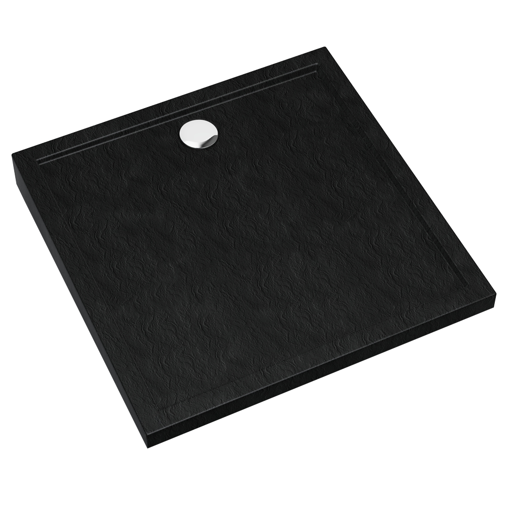 Schedline Sharper Black Stone piatto doccia quadrato 90x90 cm nero 3S.S2K-9090/C/ST