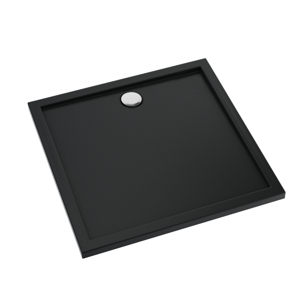 Schedline Sharper Black Mat piatto doccia quadrato 80x80 cm nero 3S.S1K-8080/C/MG