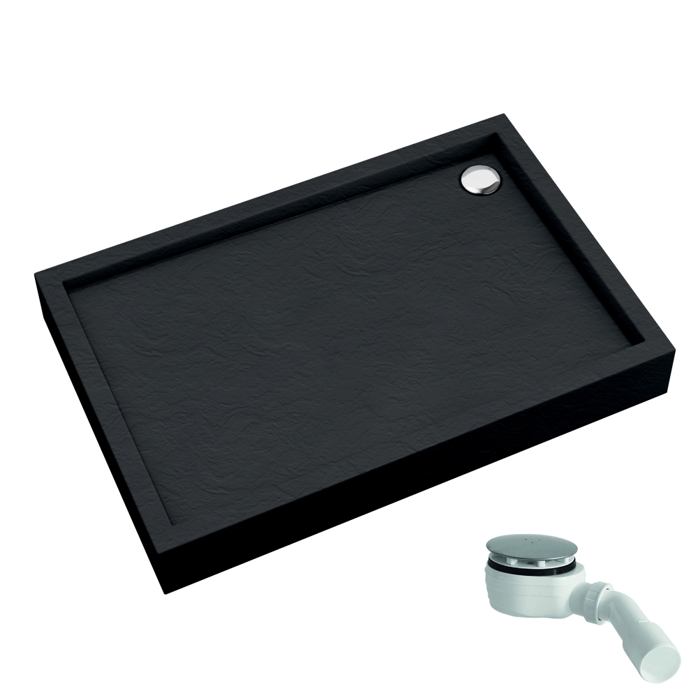 Schedline Favory Plus Black Stone piatto doccia rettangolare 120x80 cm nero 3ST.F1P-80120/C/ST