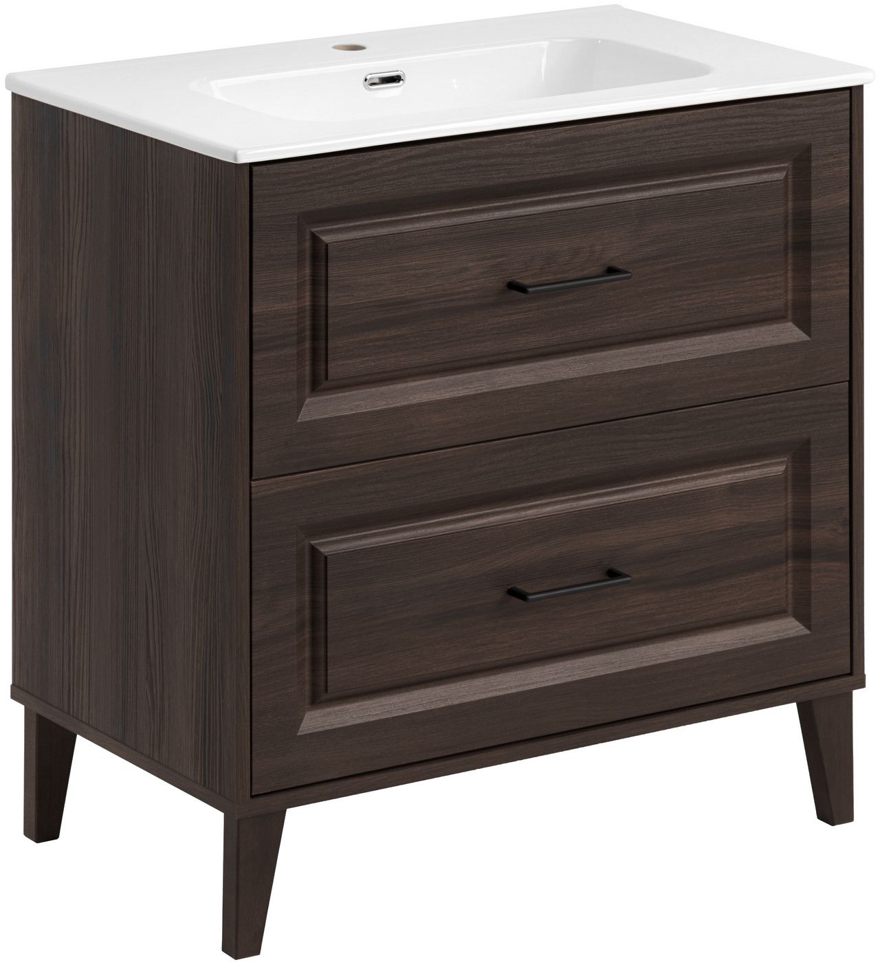 Set armadietto Comad Dorothy Ristretto DOROTHY RISTRETTO 82-80-46-2S, lavabo Comad Go GO80/DP-8095