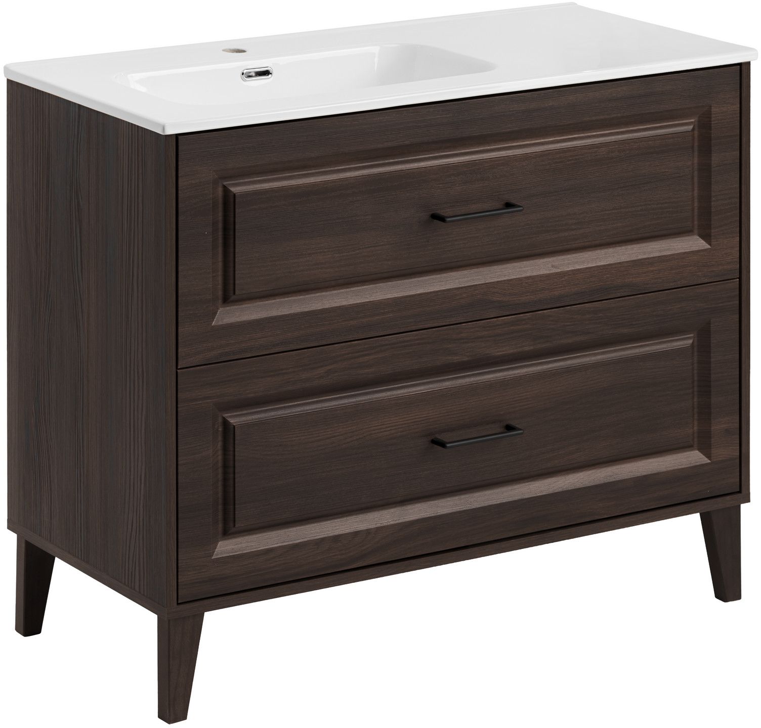 Set armadietto Comad Dorothy Ristretto DOROTHY RISTRETTO 82-100-46-2S, lavabo Comad Go 2 GO 2 100CM L DP ( E-8095-100L )