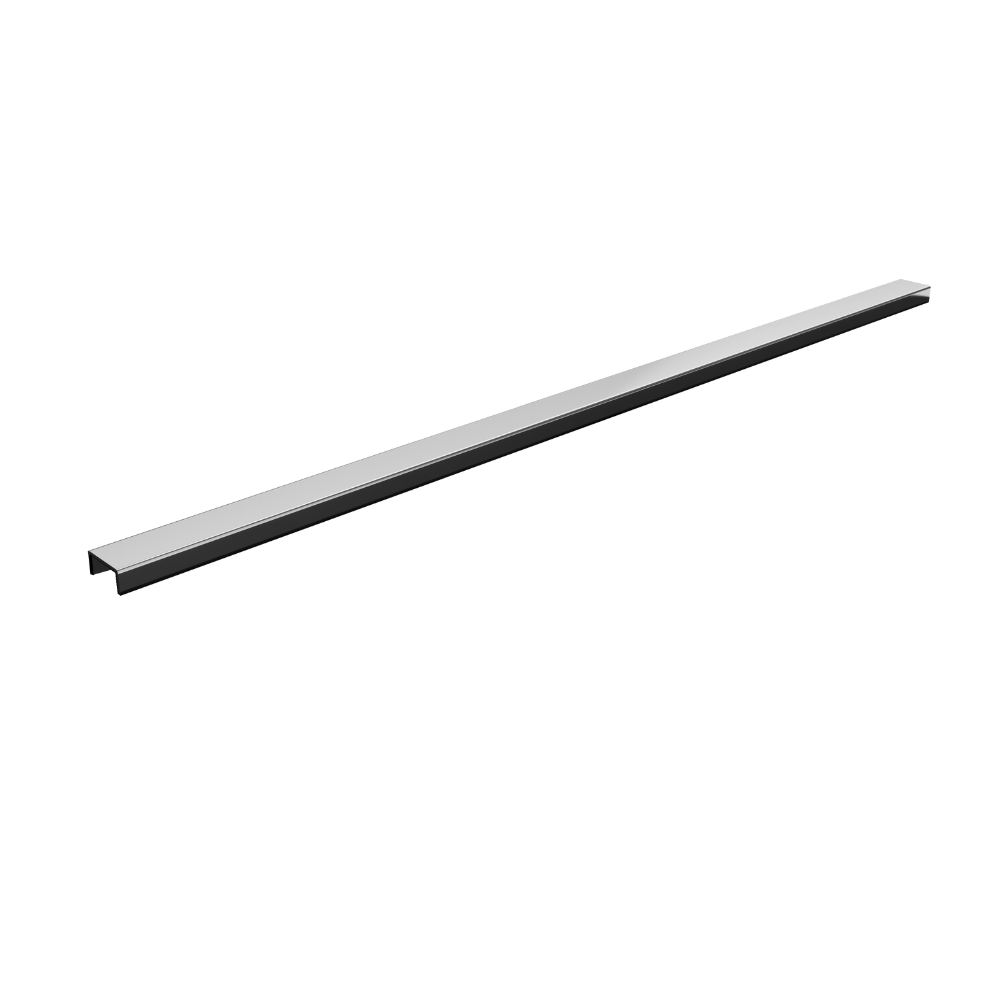 Schedline Steel Slight 2w1 mascherina della canalina lineare 80 cm acciaio SCH052/SLX/DPSC