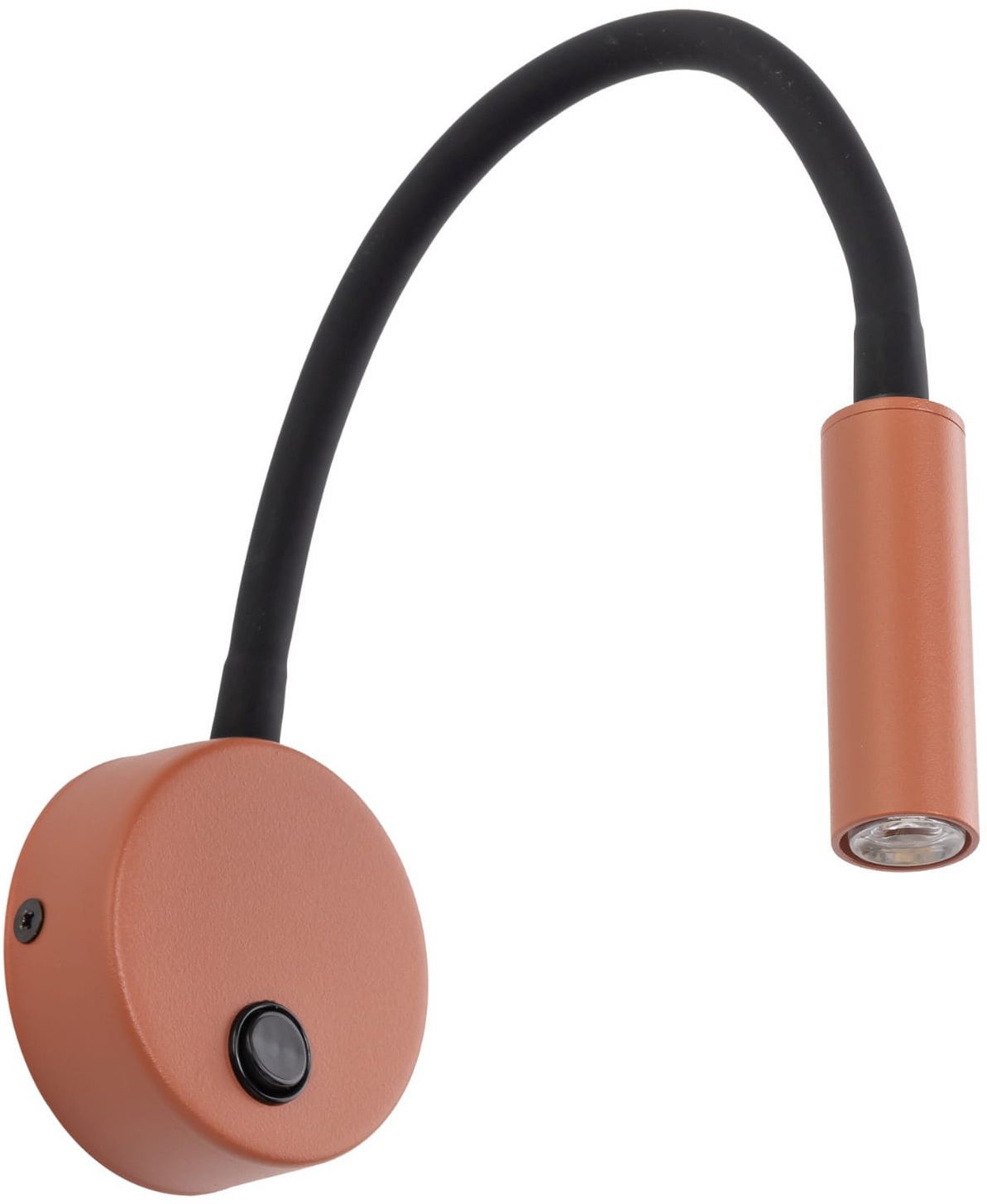 TK Lighting Lagos lampada da parete 1x8 W nero-rosso 11448
