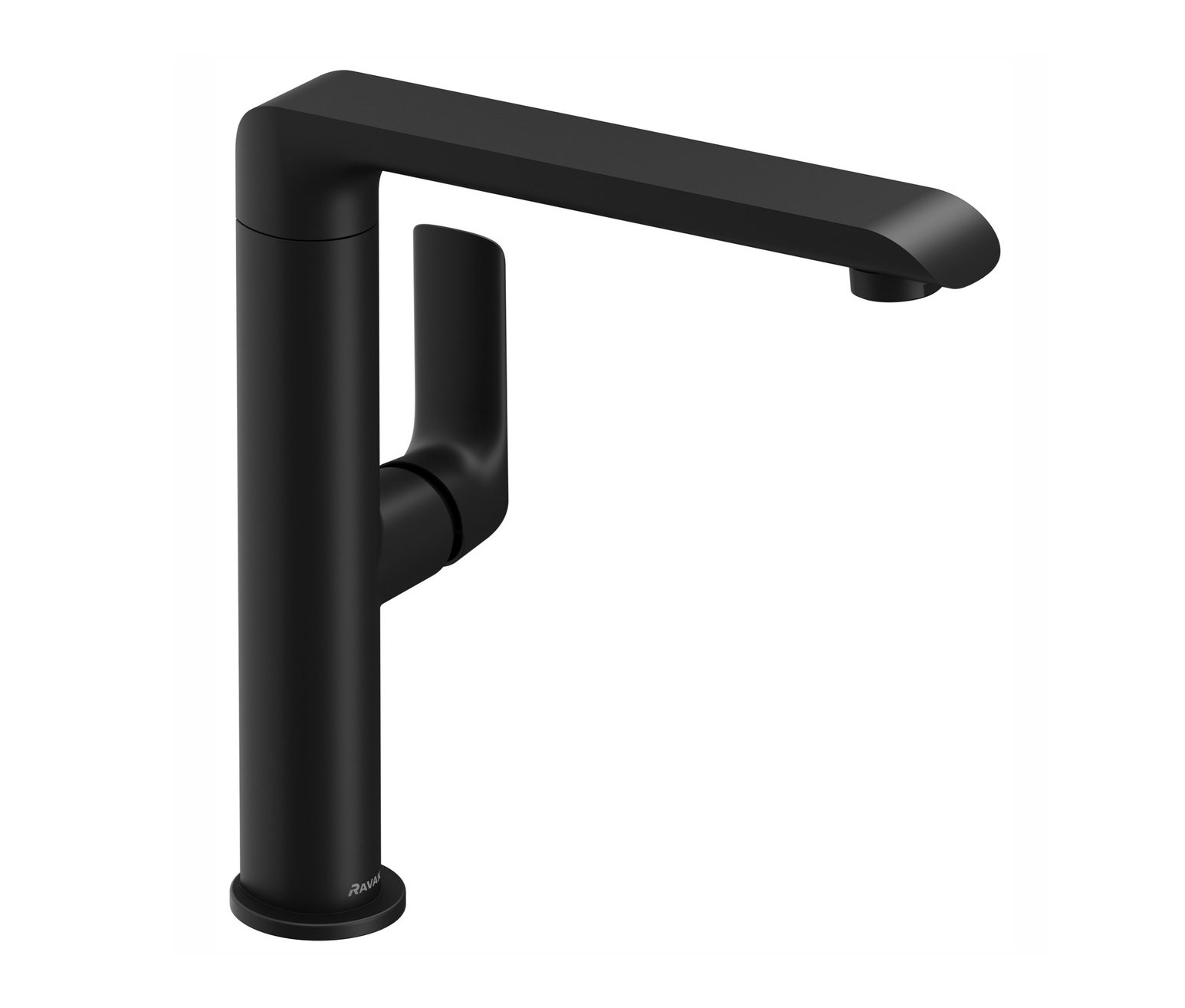 Ravak Flat rubinetto per lavabo verticale nero X070174