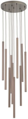 TK Lighting Ferro lampada sospesa x8 W marrone 11493