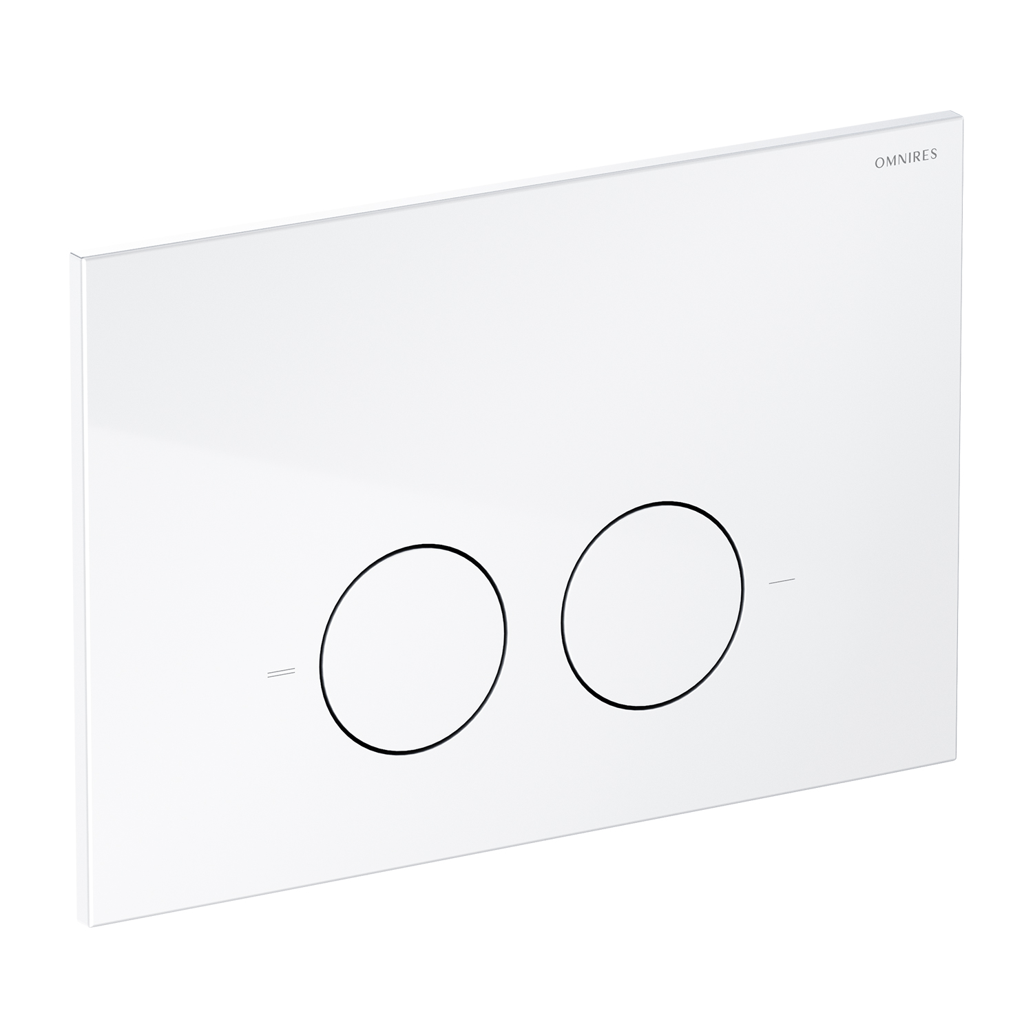 Omnires Minimal placca di comando per WC bianco MPS1BP