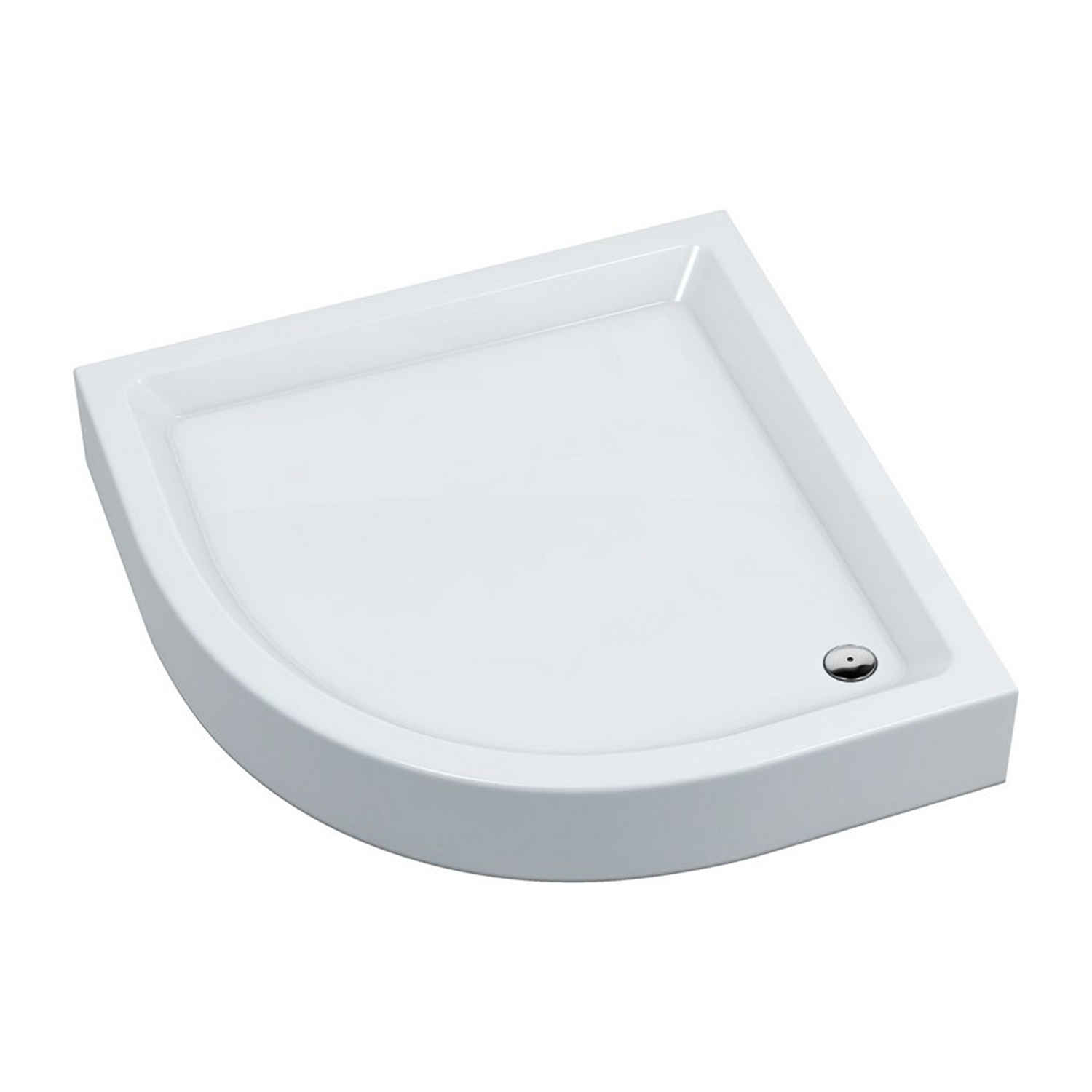Omnires Invest Project piatto doccia semicircolare 90x90 cm bianco INVESTPROJECT90BP