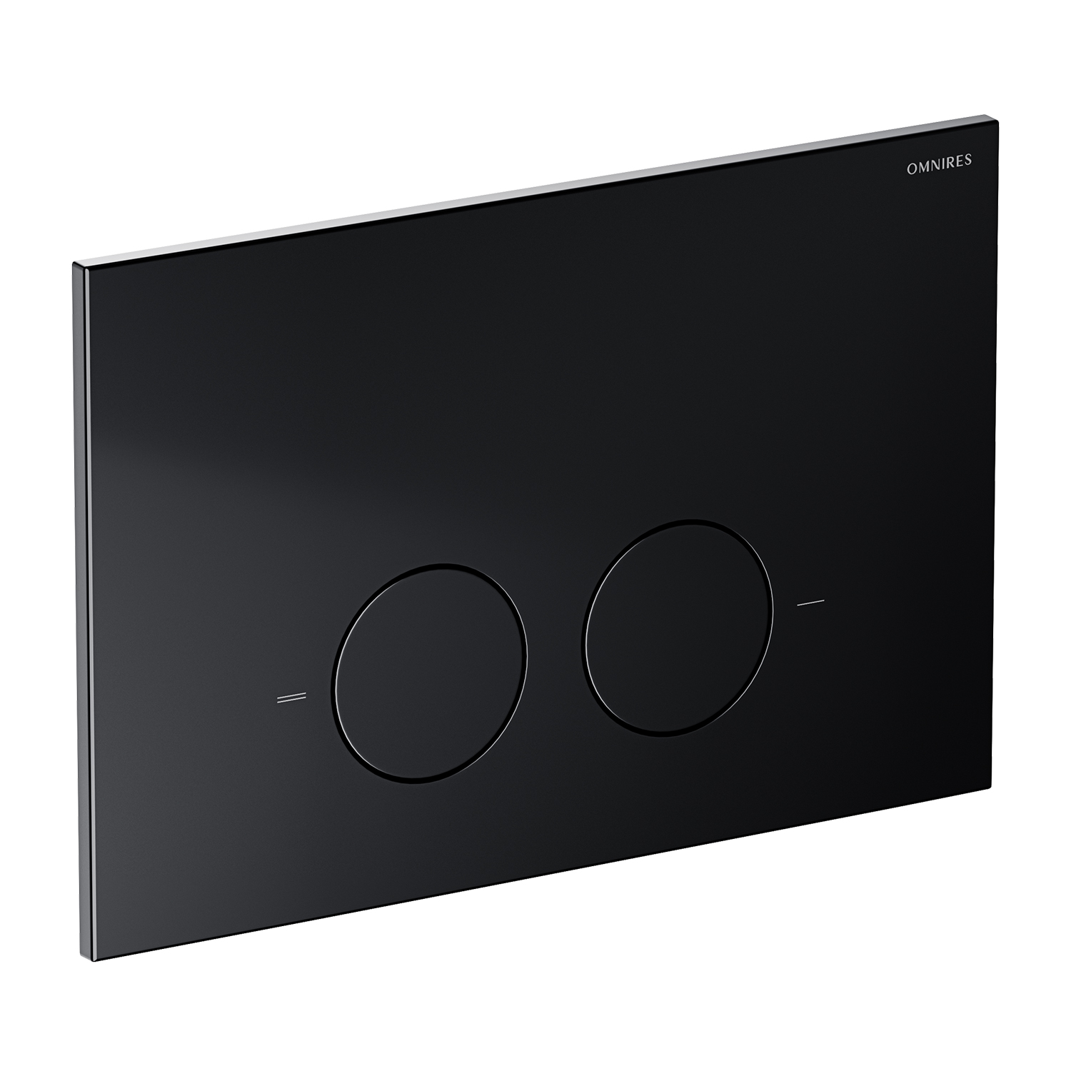 Omnires Minimal placca di comando per WC nero MPS1BLM
