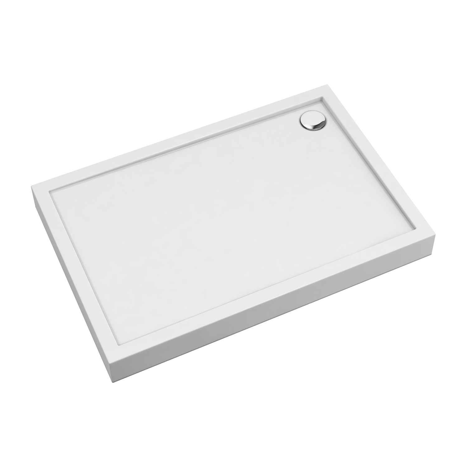 Omnires Camden piatto doccia rettangolare 100x80 cm bianco CAMDEN80-100-PBP