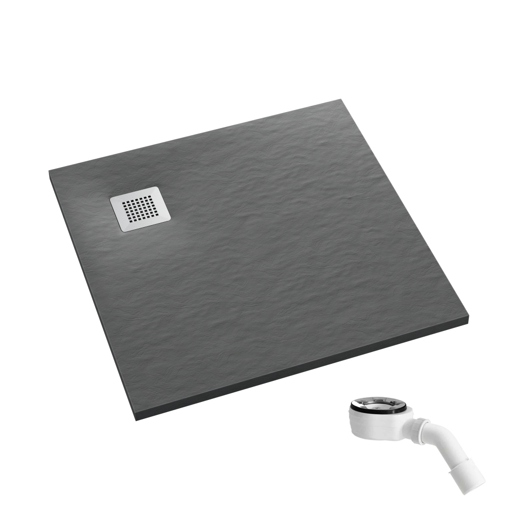 Schedpol Kalait Grey Stone piatto doccia quadrato 90x90 cm grigio 3.3101/S/ST-M2