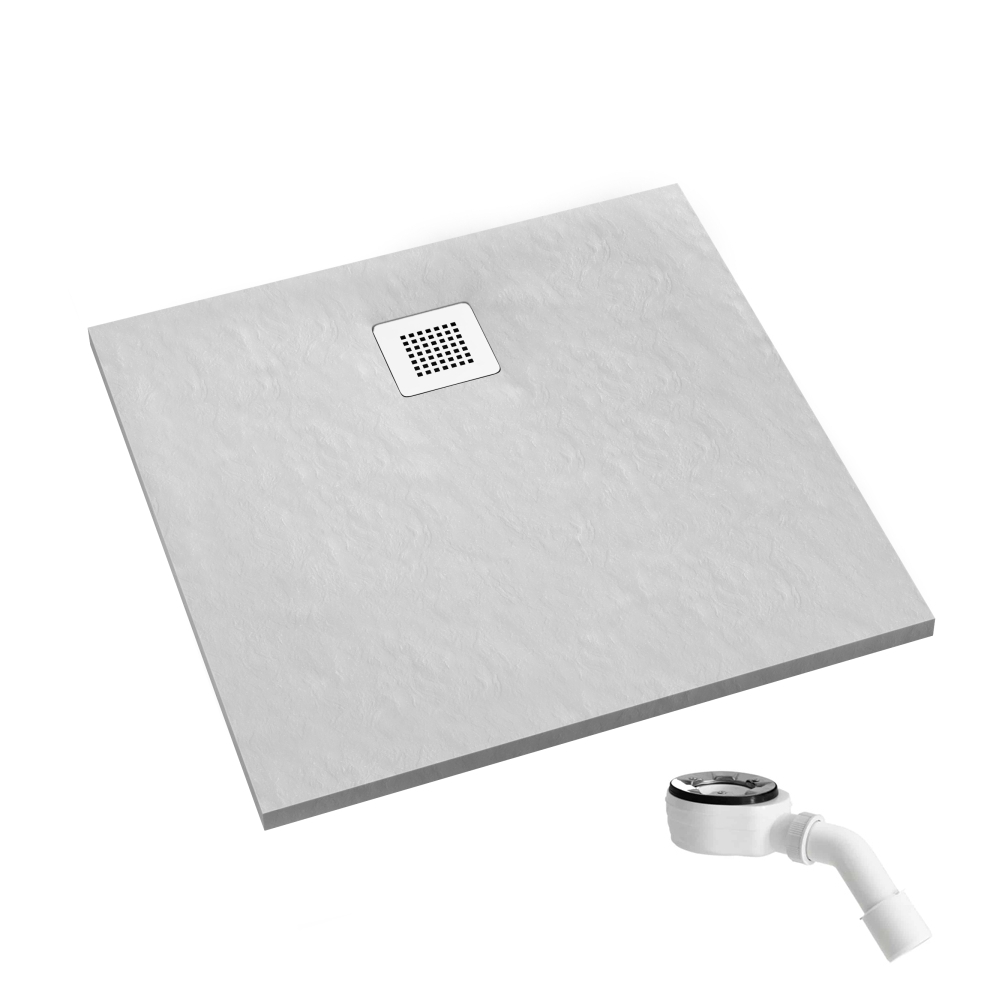 Schedpol Kalait White Stone piatto doccia quadrato 100x100 cm bianco 3.3202/B/ST-M2