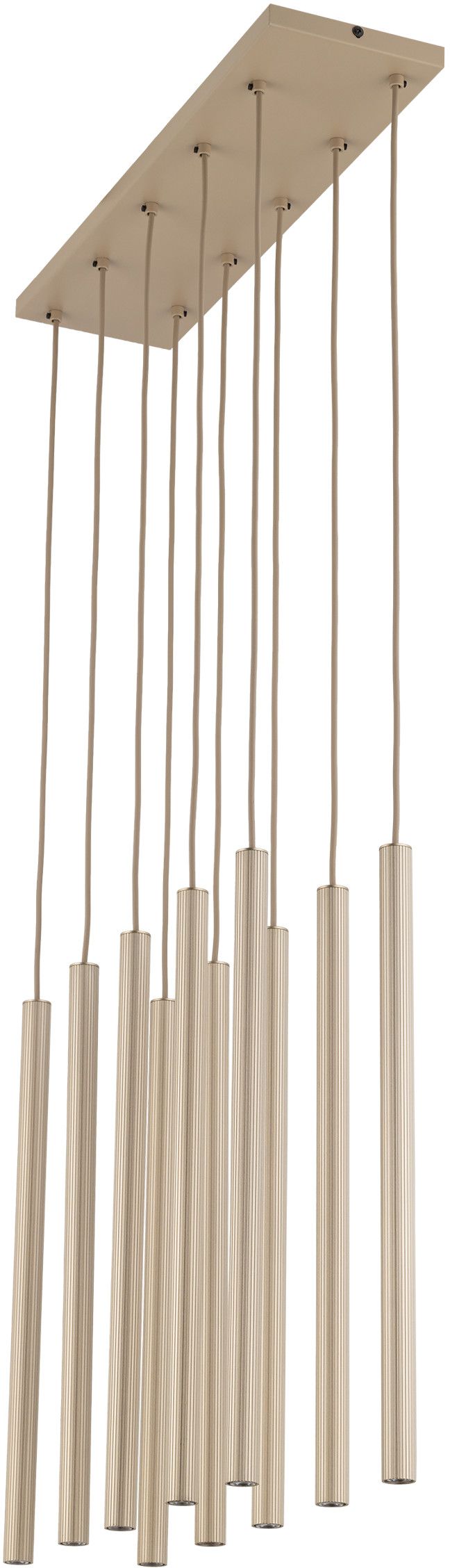 TK Lighting Ferro lampada sospesa x8 W sabbia-spumante 11491