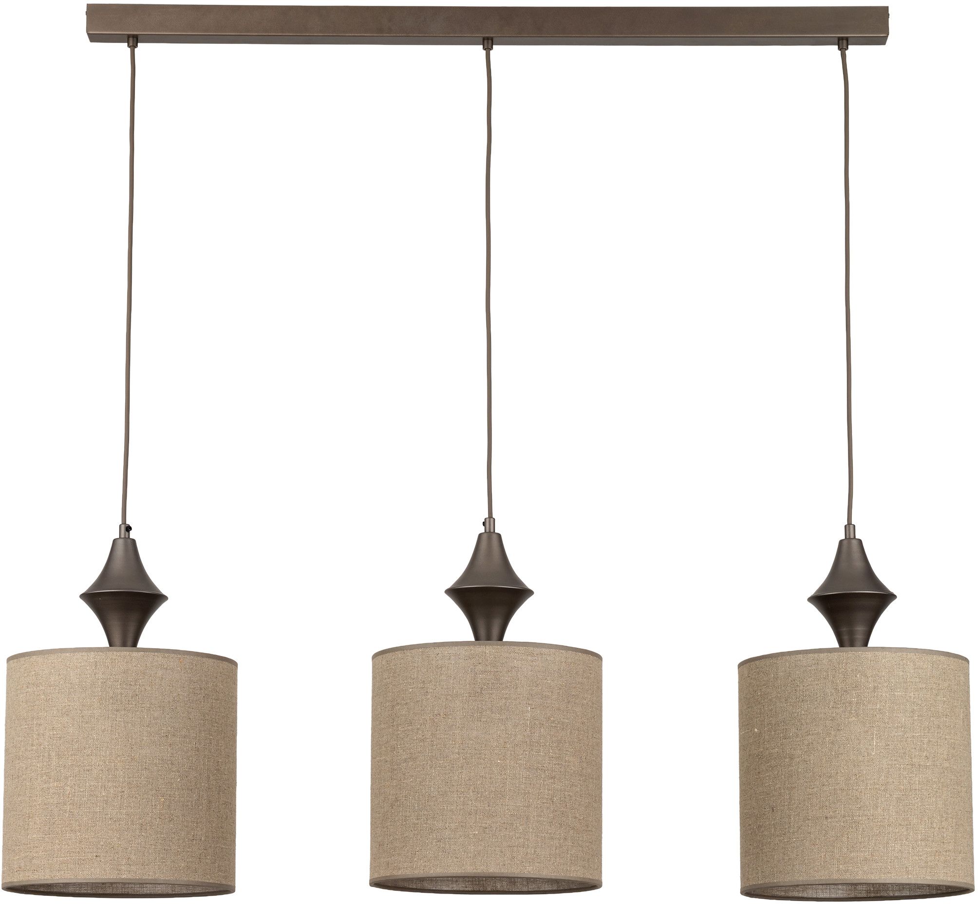 TK Lighting Amura lampada sospesa 3x15 W beige 11440