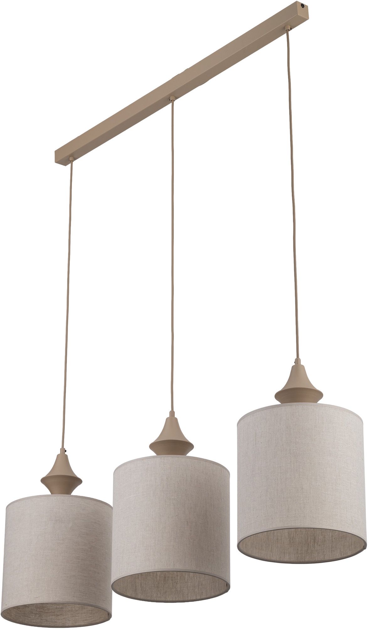 TK Lighting Amura lampada sospesa 3x15 W grigio/cenere 11439