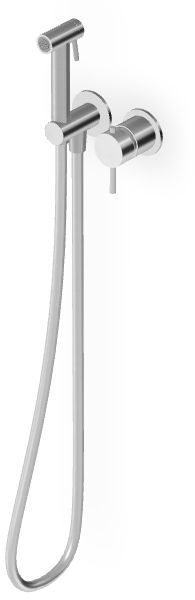 Zucchetti Helm rubinetto per bidet con set doccia da incasso acciaio ZHE417.X