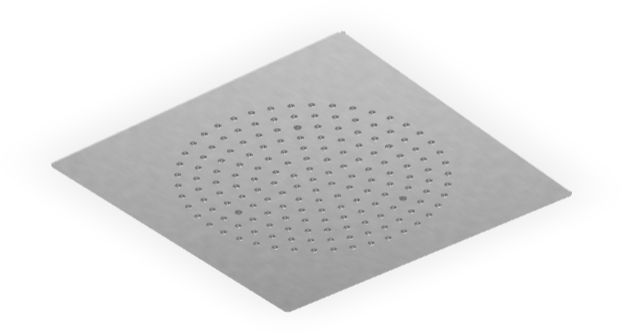 Zucchetti soffione doccia 35x35 cm quadrata acciaio Z94163.X