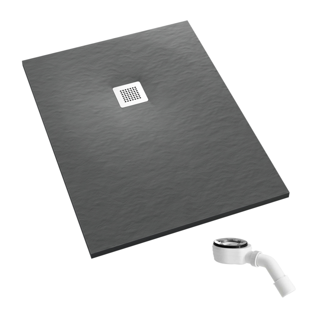 Schedpol Kalait Grey Stone piatto doccia rettangolare 90x80 cm grigio 3.3155/S/ST-M2
