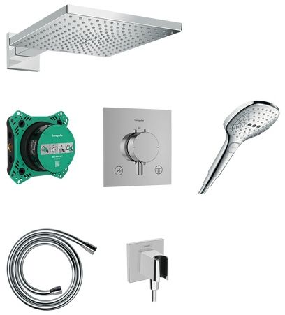Hansgrohe Raindance E set doccia da incasso con termostato con soffione cromo 24623000
