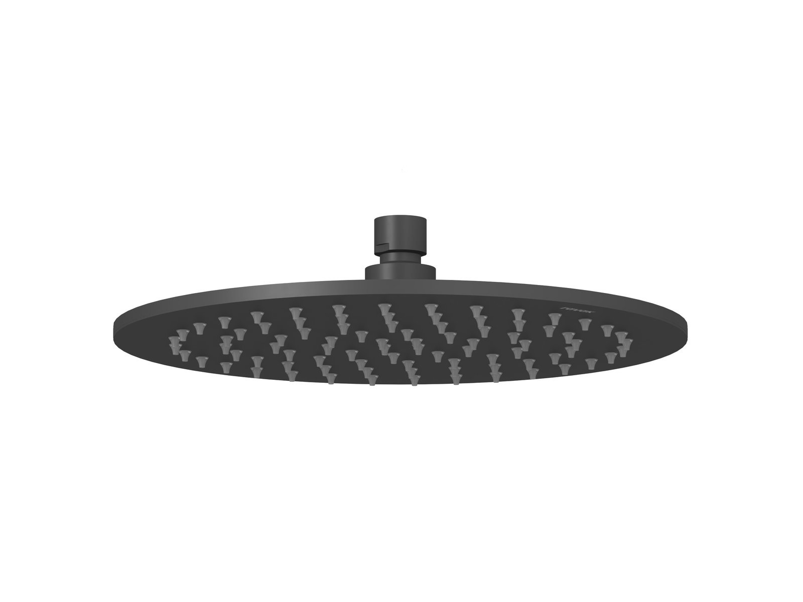 Ravak soffione doccia 25x25 cm rotonda nero X070518