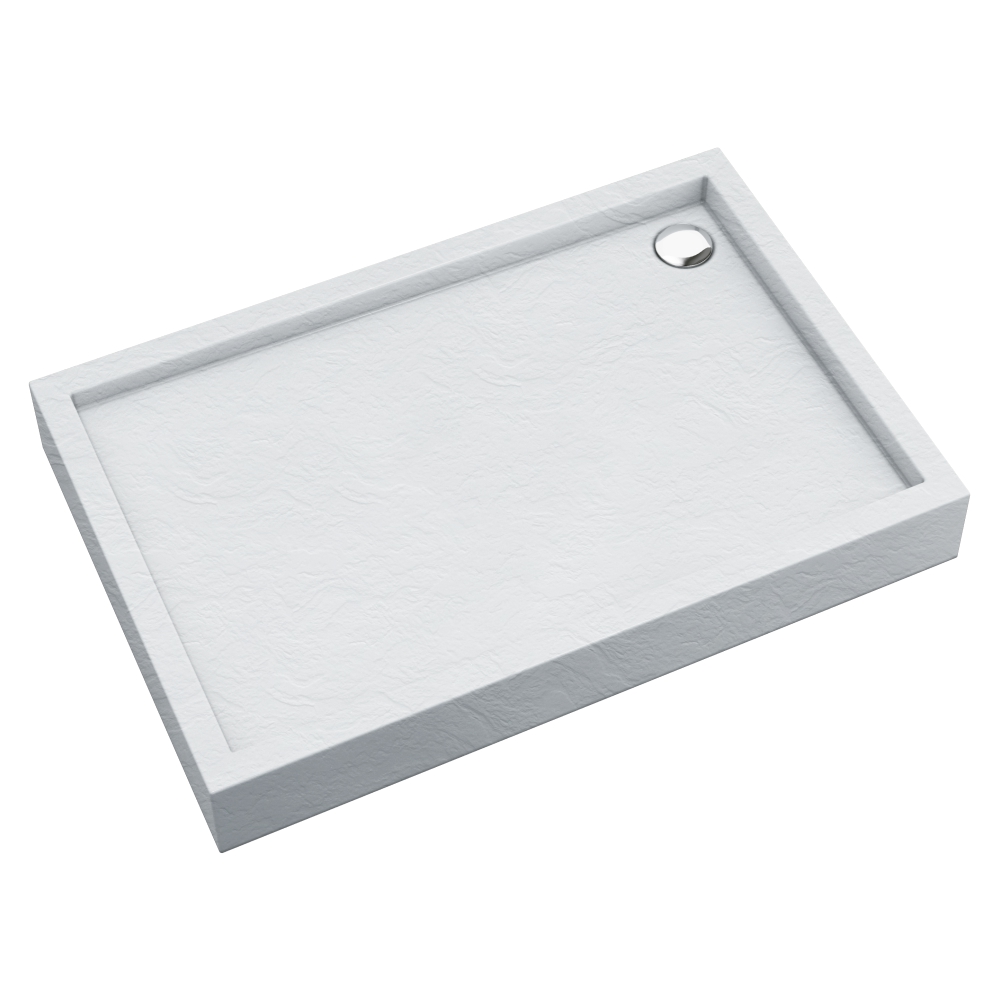 Schedpol Medium White Stone piatto doccia rettangolare 120x80 cm bianco 3.4738/B/ST