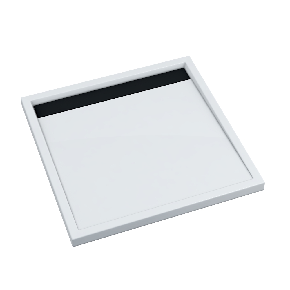 Schedpol Ajax B&W piatto doccia quadrato 90x90 cm bianco-nero 3.4226-M/C/G