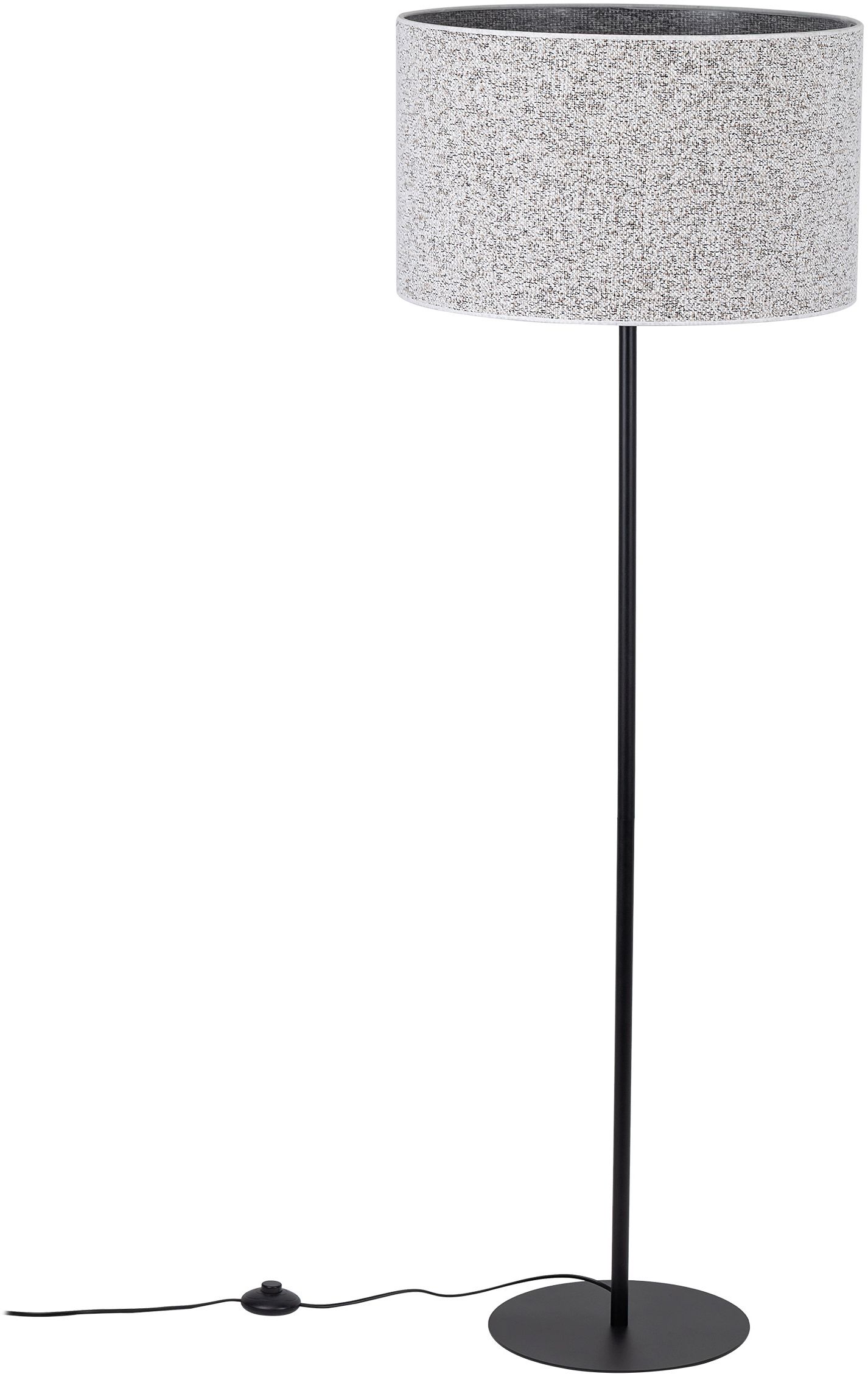 TK Lighting Vellum lampada da terra 1x15 W nero 16166