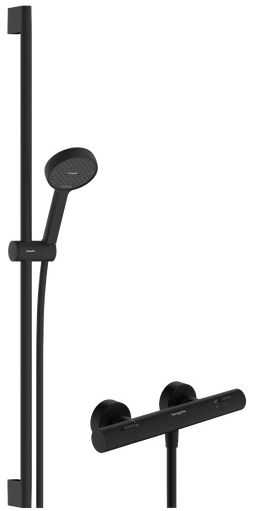 Hansgrohe Activera Select S set doccia a parete con termostato nero 28086670