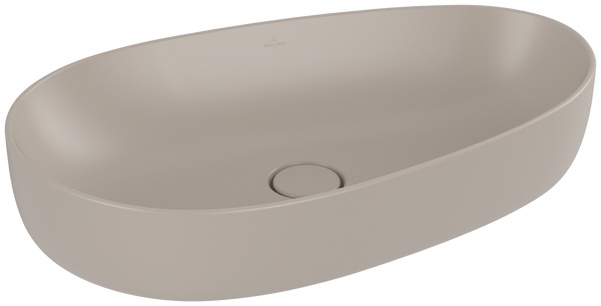 Villeroy & Boch Antao lavabo 65x40 cm ovale da appoggio marrone/beige opaca 4A7465AM