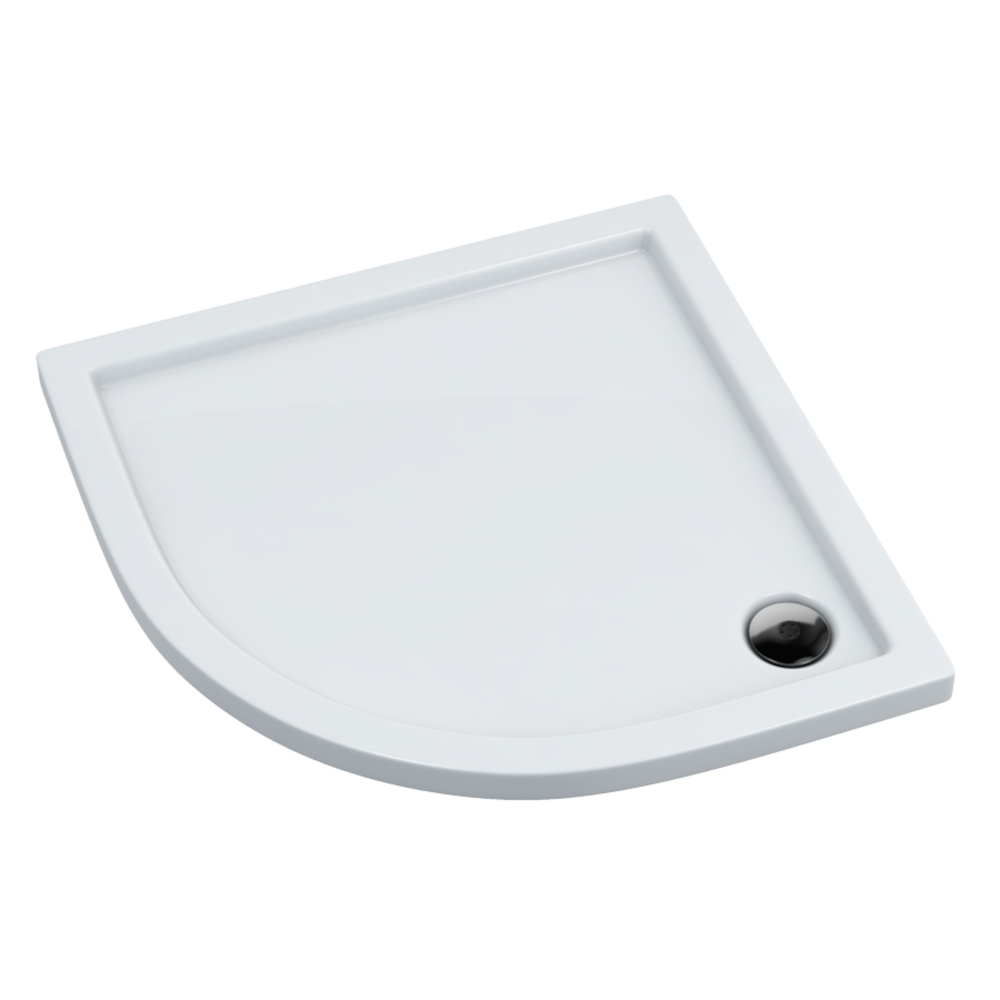 Schedpol Caspar piatto doccia semicircolare 100x100 cm bianco 3.265