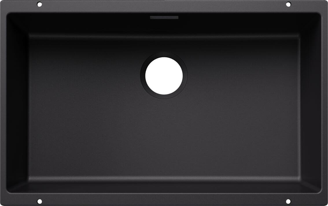 Blanco Subline 700-U lavello in granito 70x40 cm nero 527802