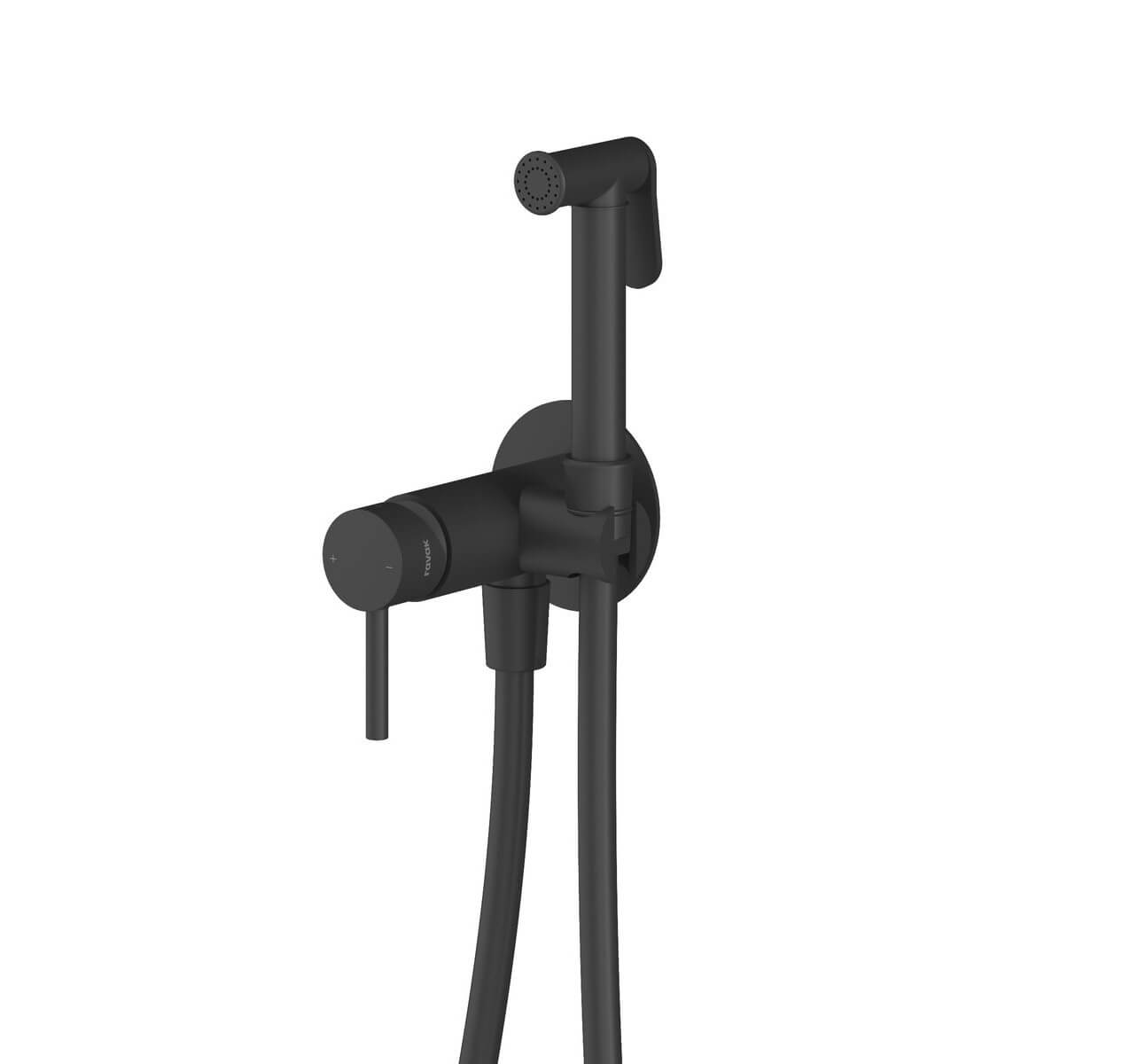 Ravak rubinetto per bidet con set doccia da incasso nero X070750