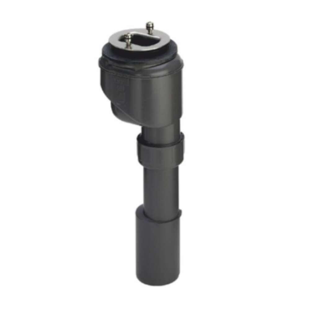 Schedpol sifone per canalina lineare cm nero 9.111