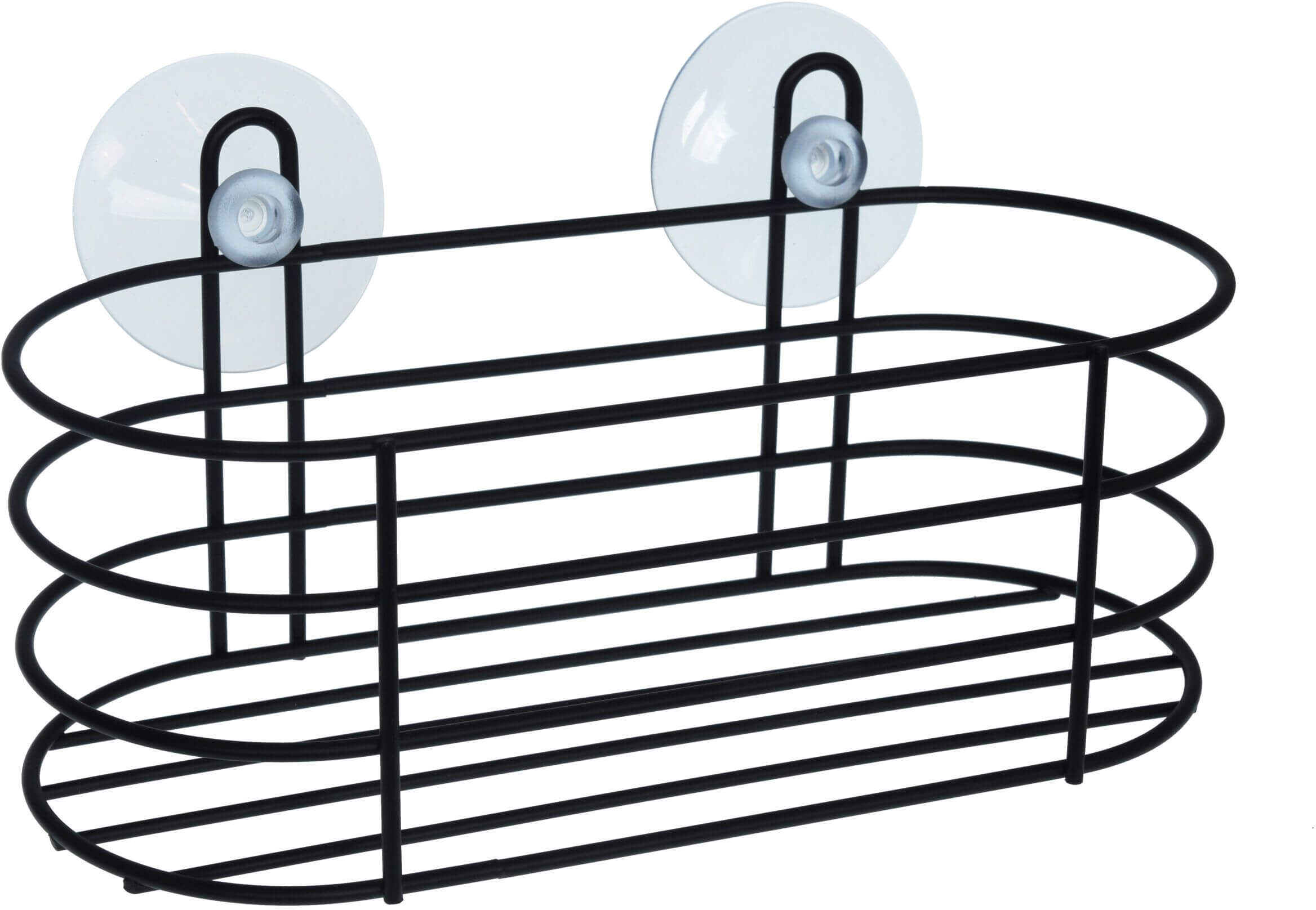 BISK Niagara portaoggetti da bagno nero 08267