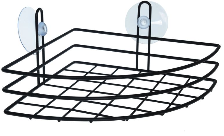 BISK Niagara portaoggetti da bagno nero 08264