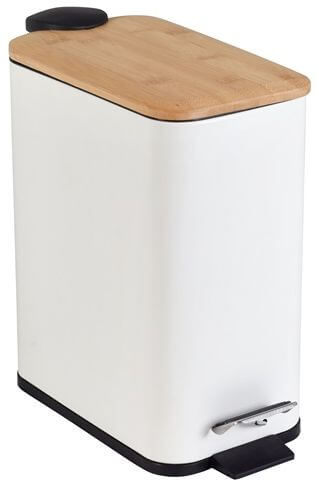 BISK Rado secchio della spazzatura 5 l bianco 08424