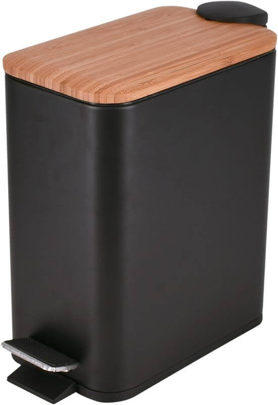 BISK Rado secchio della spazzatura 5 l nero 08423