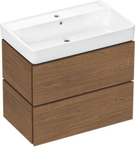 Hansgrohe Xilesa E lavabo con armadietto 80 cm rovere 54397550
