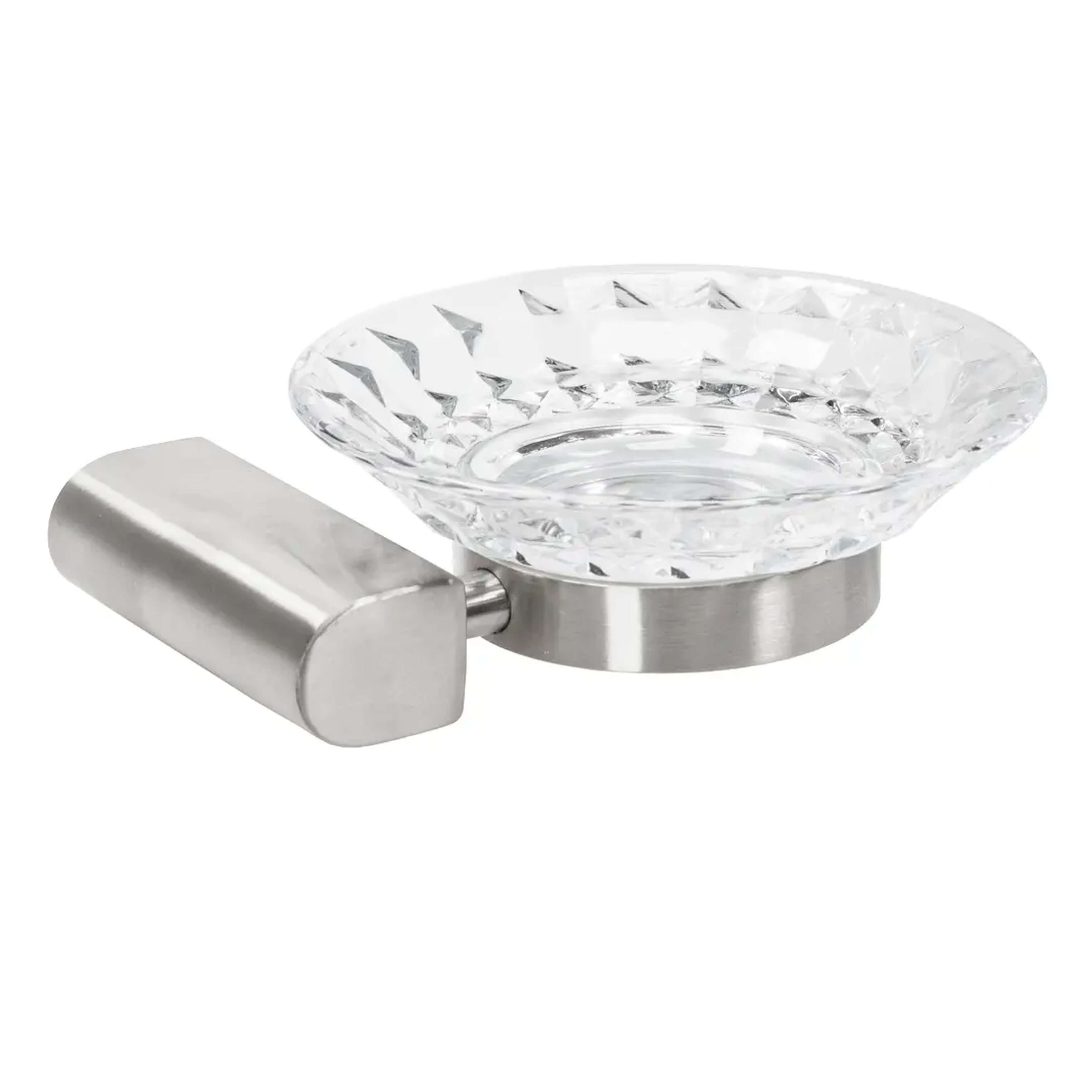 Rea Cristal portasapone a parete acciaio REA-77042