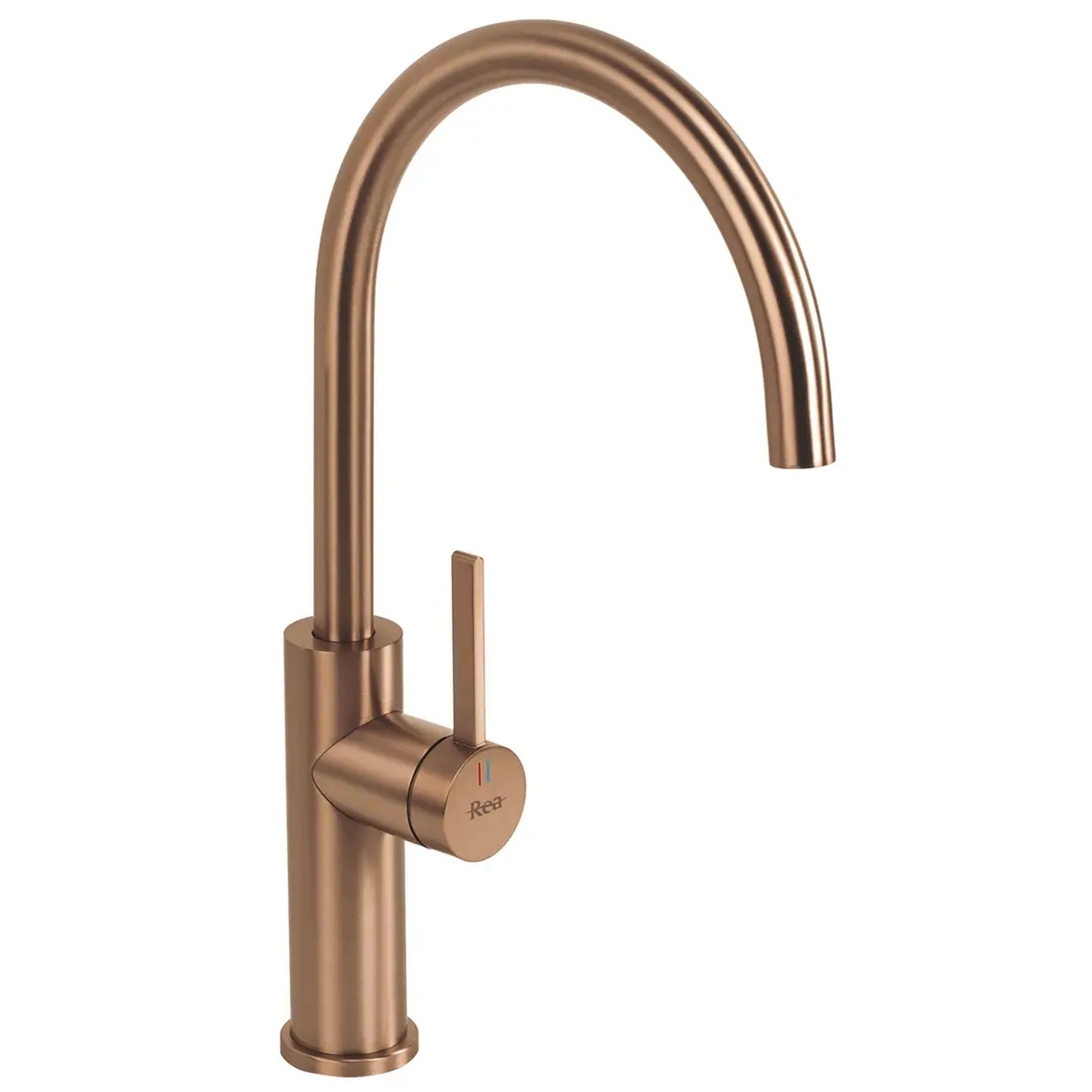 Rea Rivo rubinetto da cucina verticale rame REA-B9344