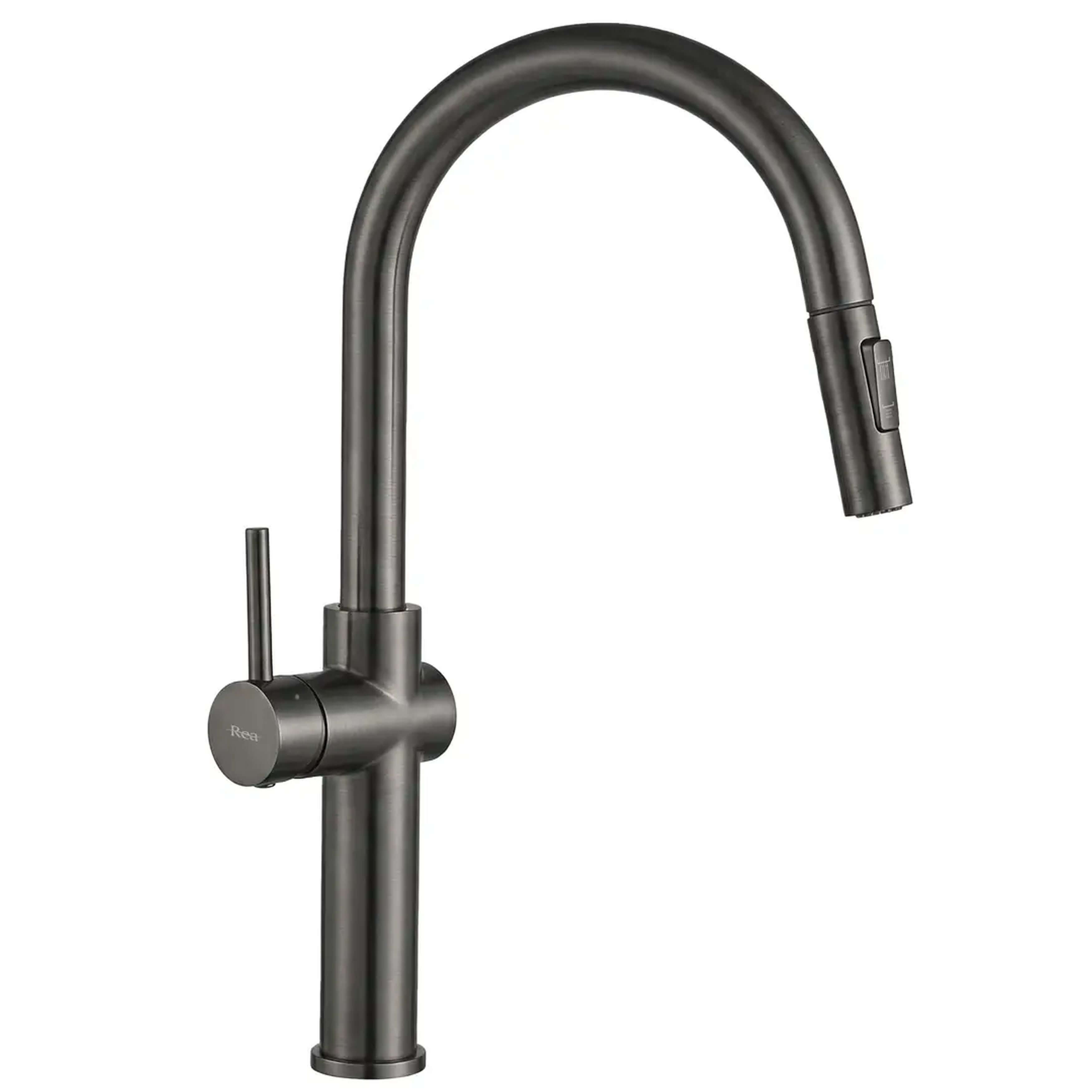 Rea Fresh rubinetto da cucina verticale grafite/grigio REA-B7202