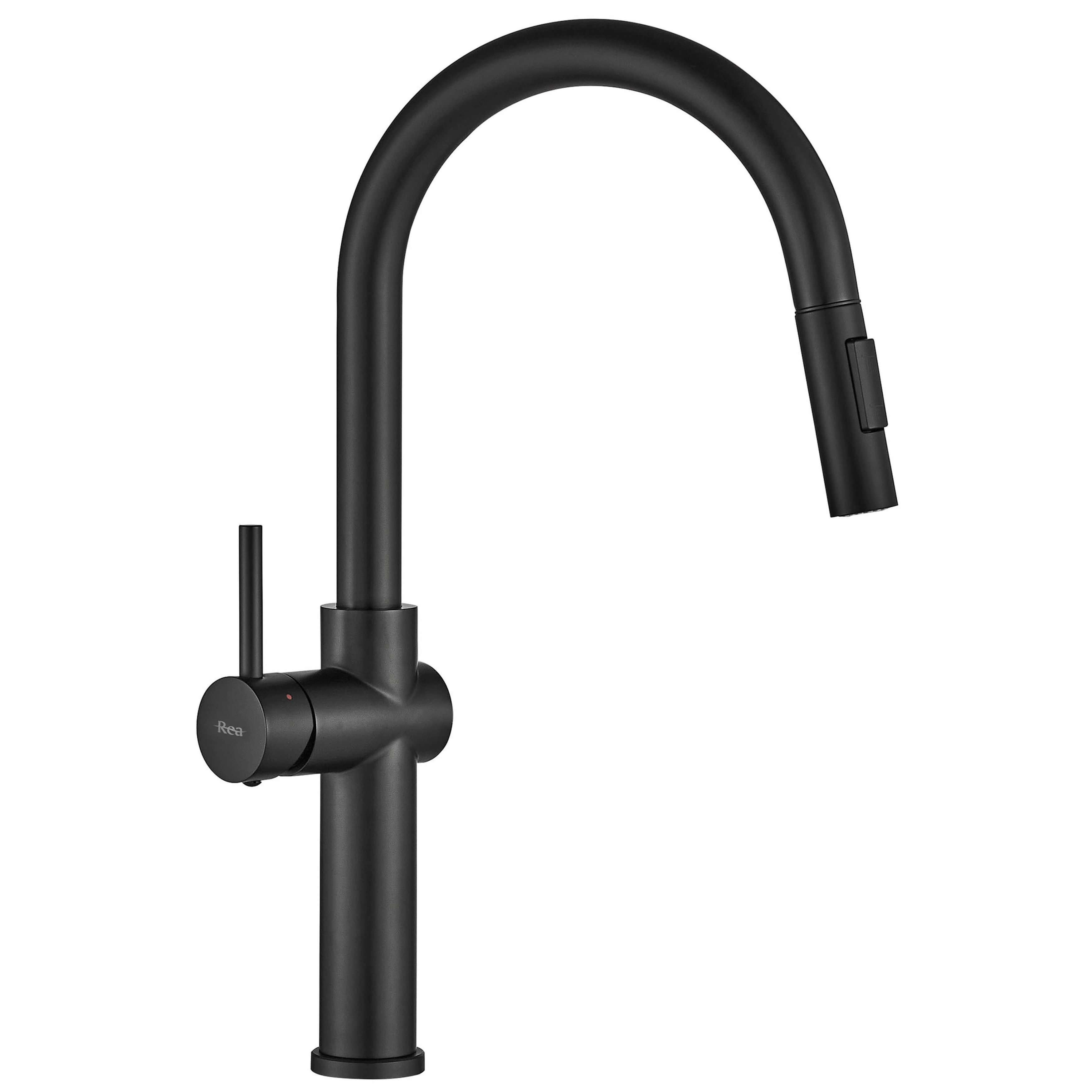 Rea Fresh rubinetto da cucina verticale nero REA-B7200
