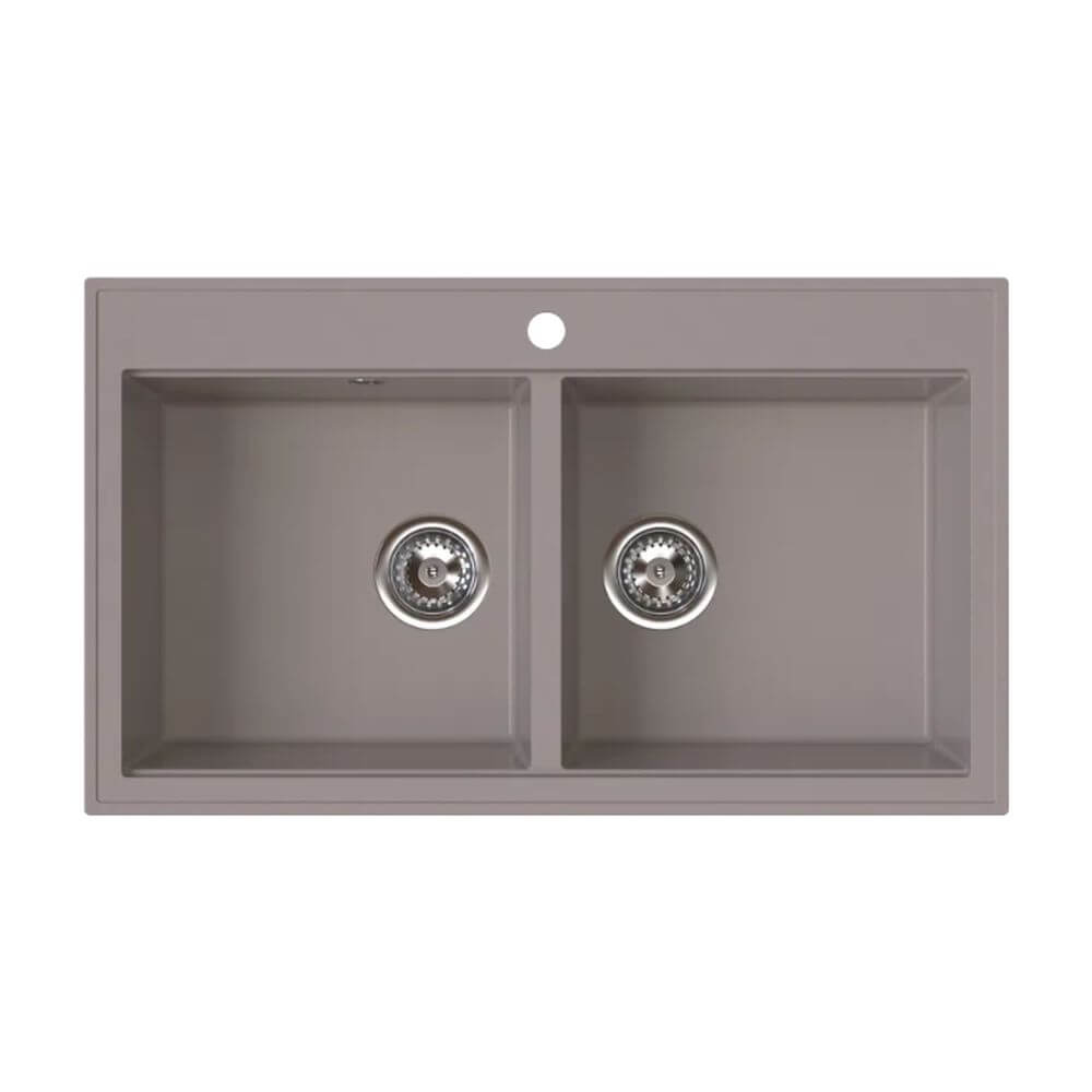 Ferro Stampo lavello in granito 86x50 cm marrone DRGS2/50/86TU