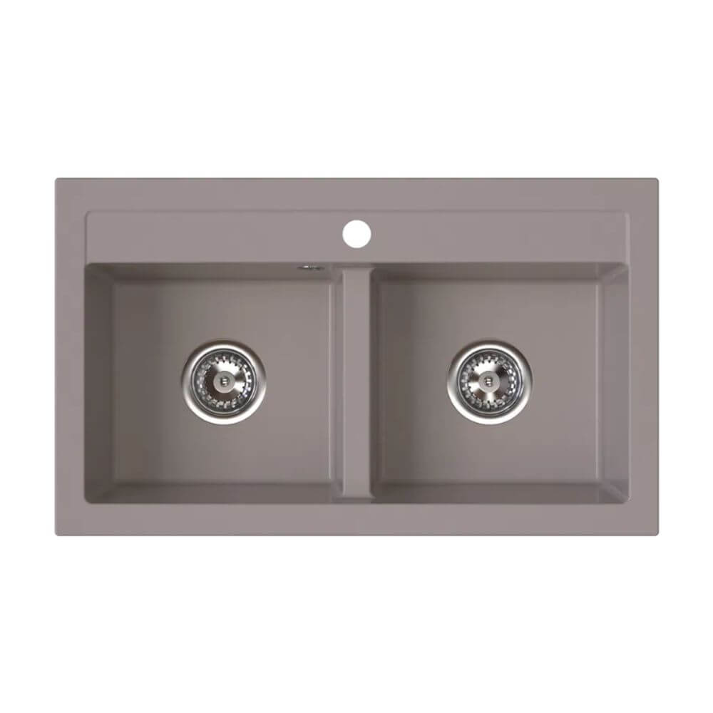 Ferro Stampo lavello in granito 75x45 cm marrone DRGS2/45/75TU