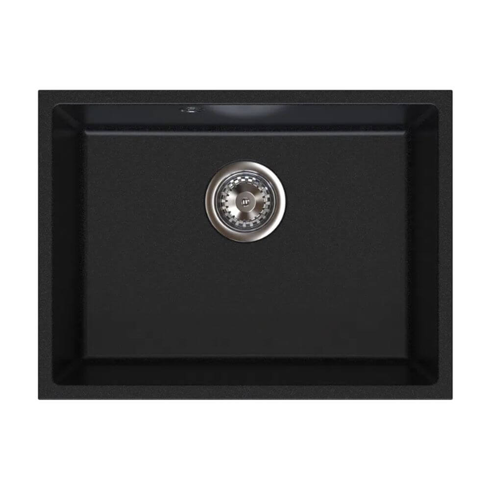 Ferro Stampo lavello in granito 54x40 cm grigio/grafite/inox DRGS1-U/40/54BA