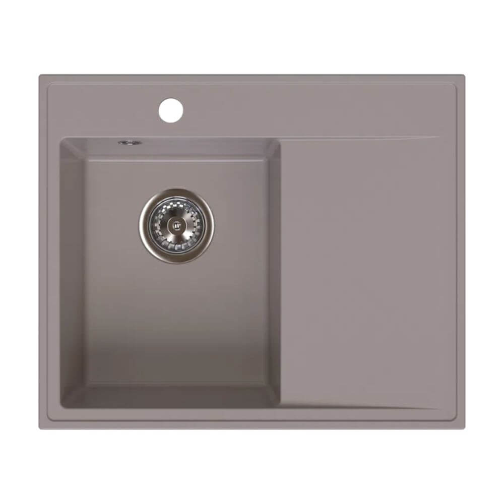 Ferro Stampo lavello in granito 60x50 cm marrone DRGS-L/50/60TU