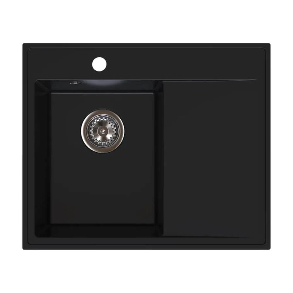 Ferro Stampo lavello in granito 60x50 cm nero DRGS-L/50/60BM
