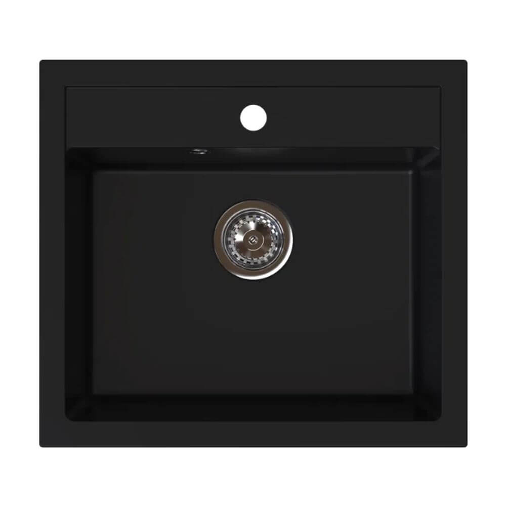 Ferro Stampo lavello in granito 56x51 cm nero DRGS1/51/56BM