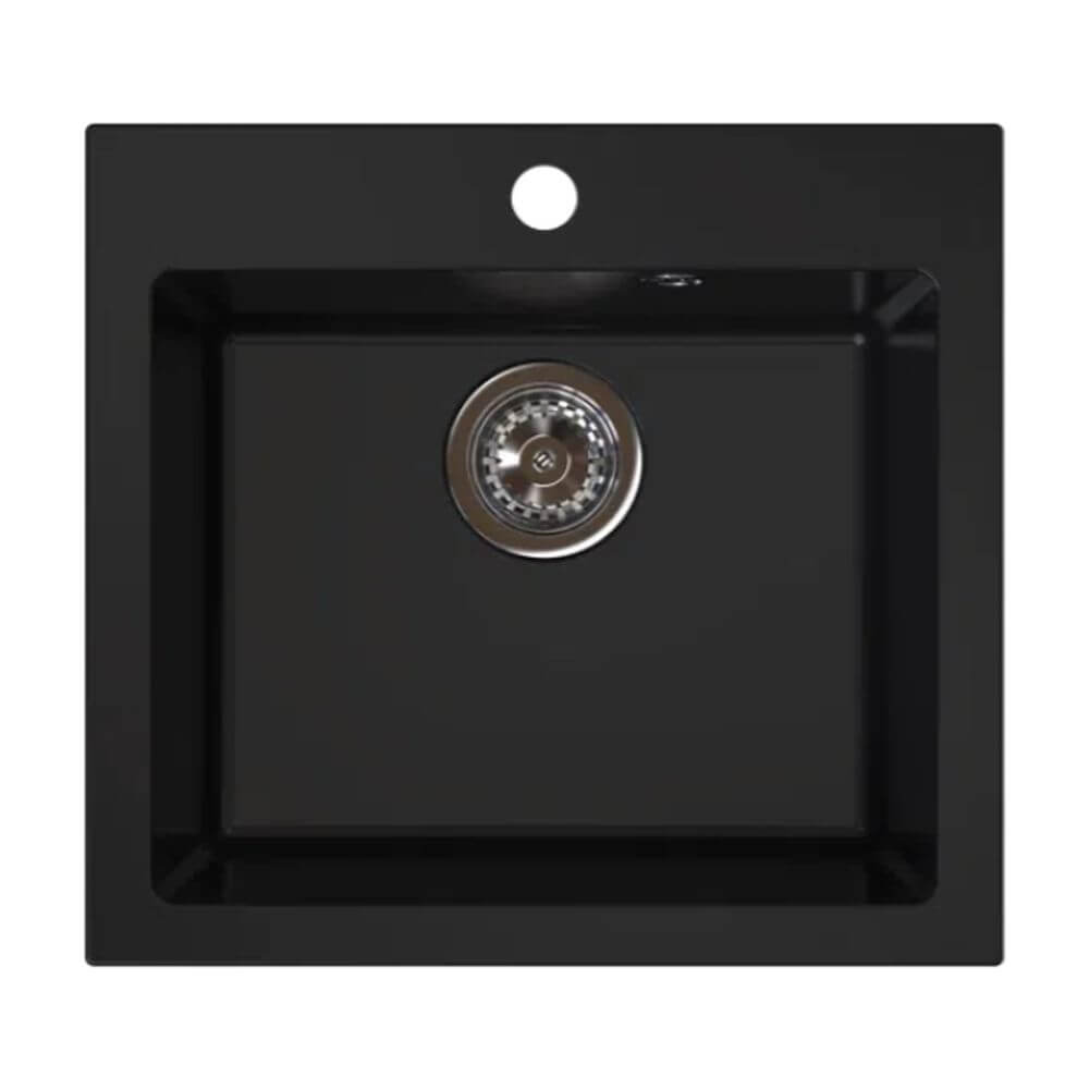 Ferro Stampo lavello in granito 49x45 cm nero DRGS1/45/49BM