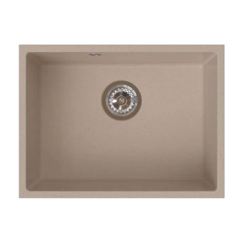 Ferro Stampo lavello in granito 54x40 cm beige DRGS1-U/40/54SA